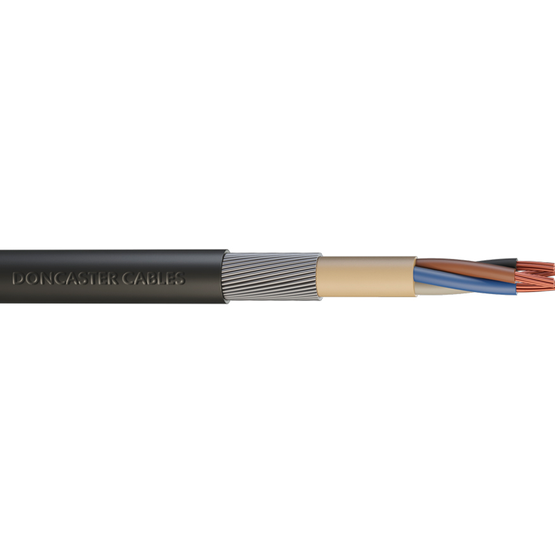 Doncaster 6943XL 1.5mm Black 3-Core Armoured Cable with XLPE Insulation - Prisma Lighting
