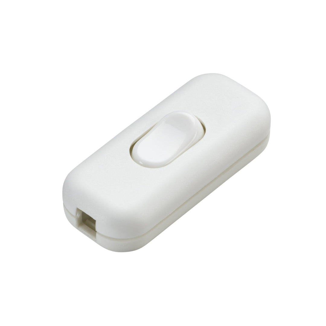 Knightbridge 6A DP Inline Cord Switch White - Prisma Lighting