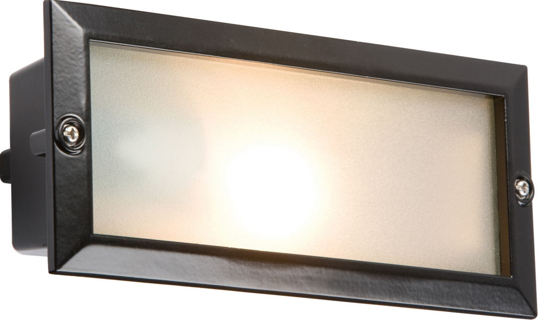 Knightsbridge E27 Bricklight with Interchangeable Black Covers - IP44 - Prisma Lighting