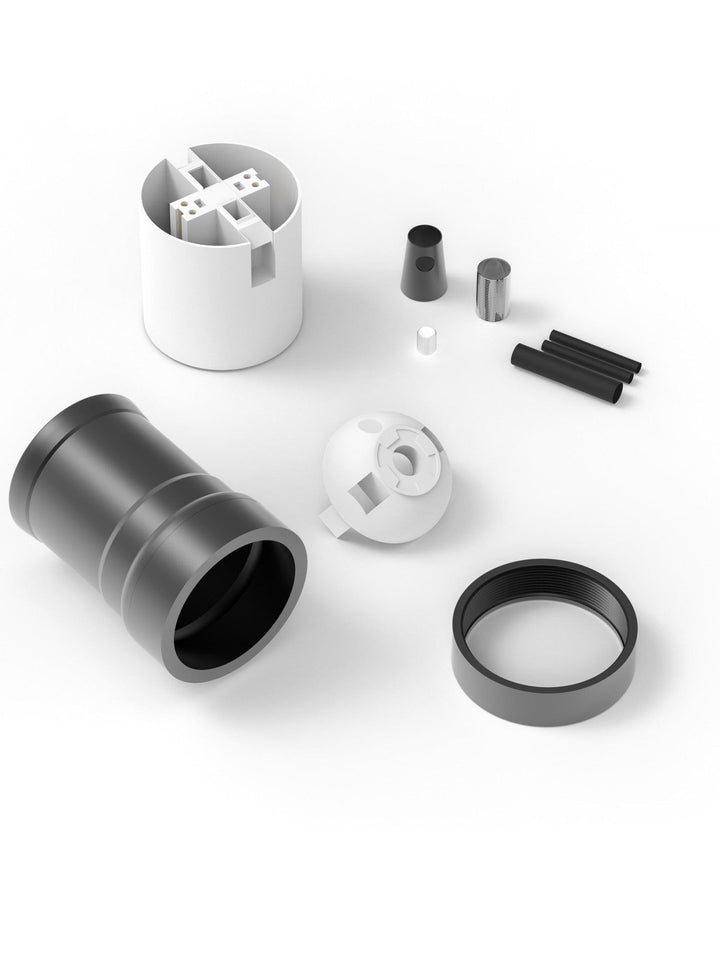 Calex ES Lamp Holder Peak with Shade Ring - Prisma Lighting
