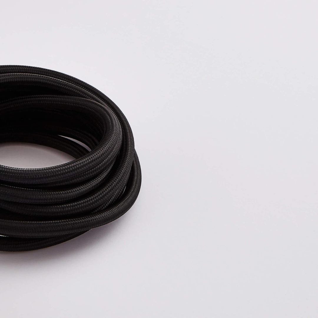 Prisma Black 3 Core 0.5mm Solid Braid Cable - Prisma Lighting