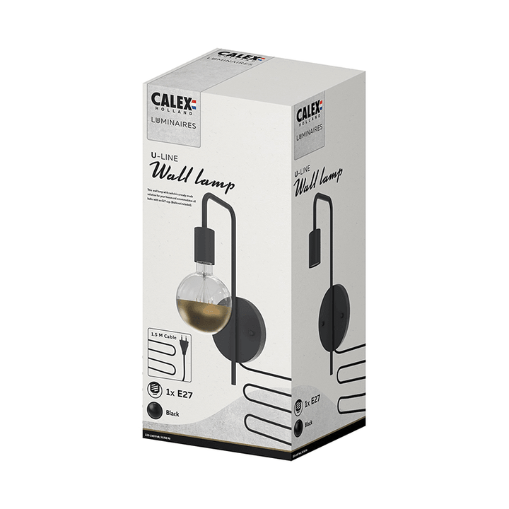 Calex U-Line Wall Lamp E27 - Prisma Lighting