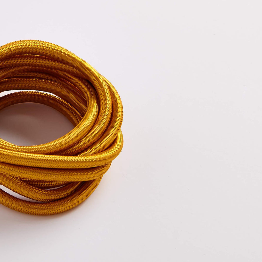 Prisma Celtic Gold 3 Core 0.5mm Solid Braid Cable - Prisma Lighting