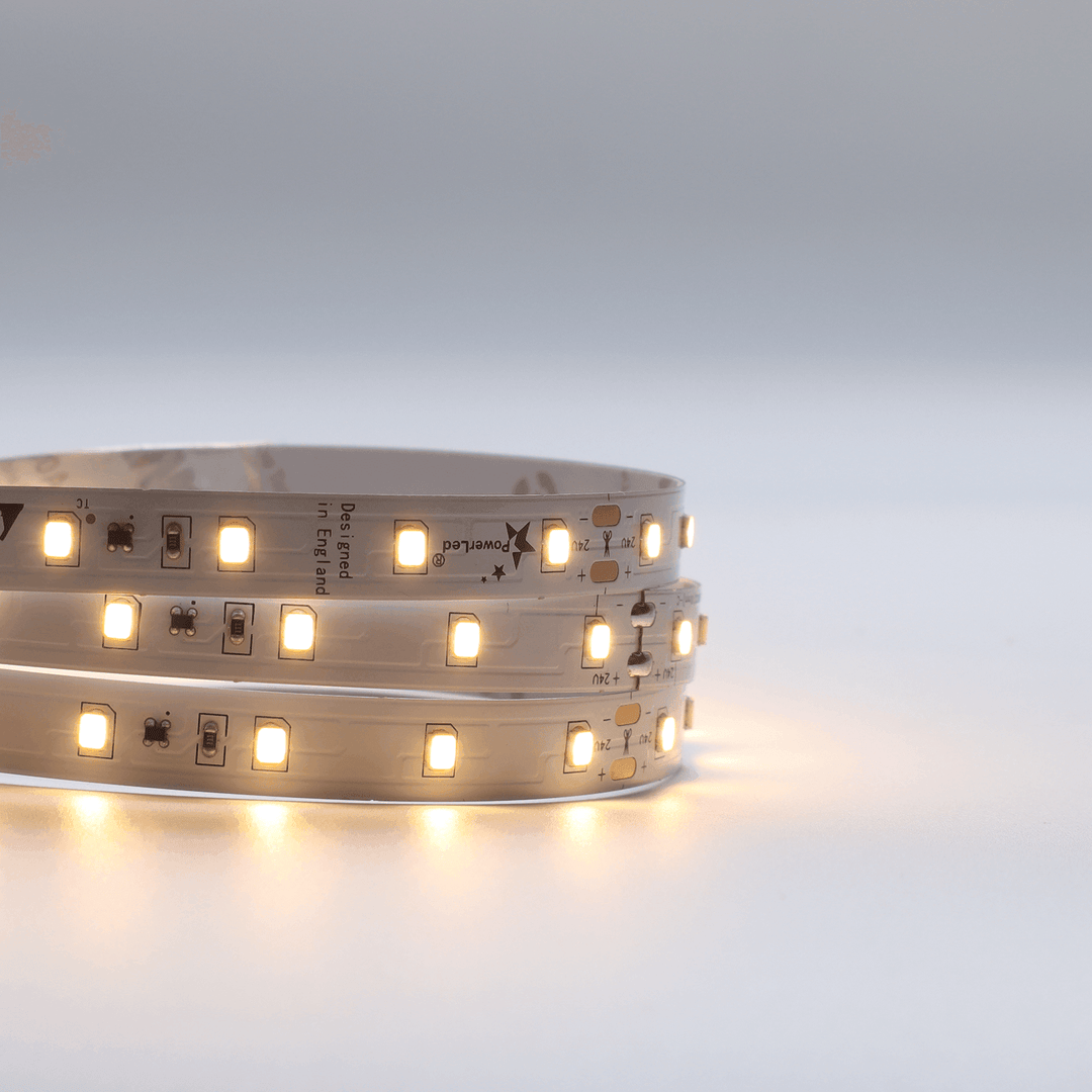 LED Strip Medium Brightness Constant Current Long lengths up to 20m 4.32W 24V IP20 (Sold by the Metre) - Prisma Lighting