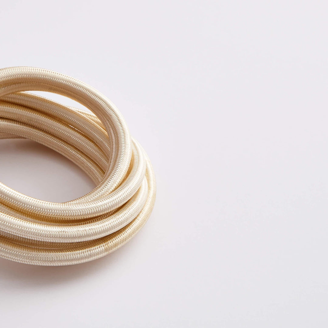 Prisma Cream 3 Core 0.5mm Solid Braid Cable - Prisma Lighting