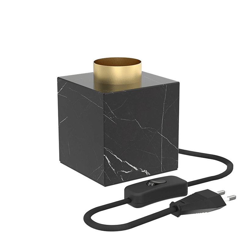 Calex Cube Marble Table Lamp E27 - Prisma Lighting