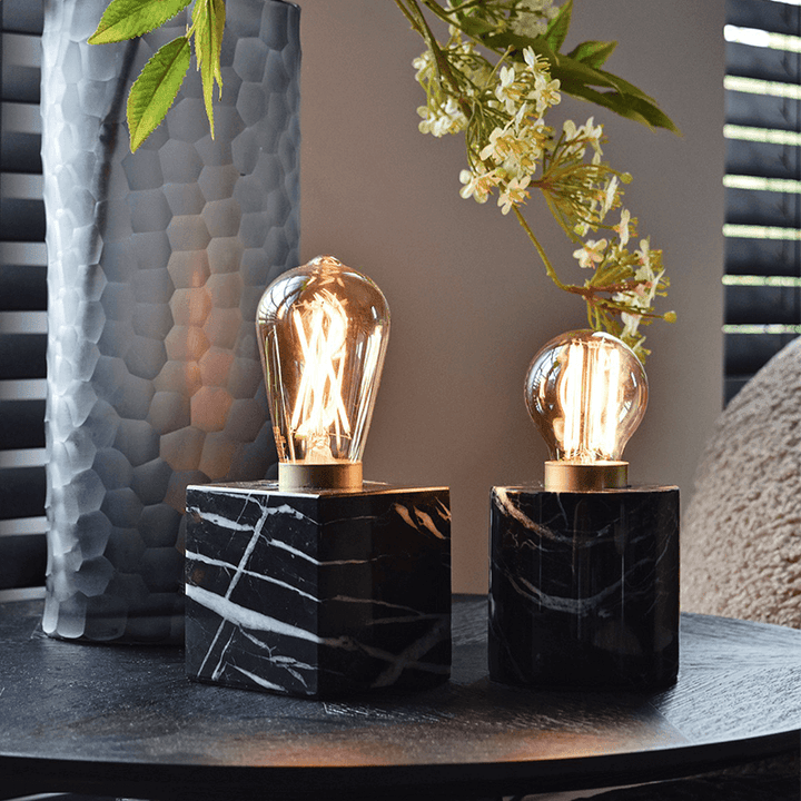 Calex Round Marble Table Lamp E27 - Prisma Lighting