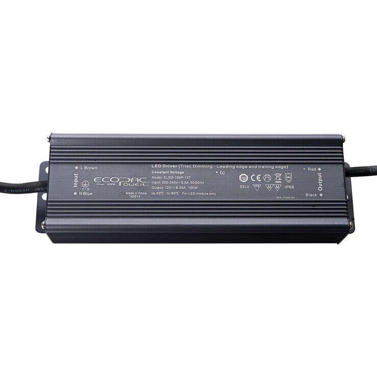 Ecopac LED Driver 100W 24V (TRIAC, Dimmable Leading and Trailing Edge) - Prisma Lighting