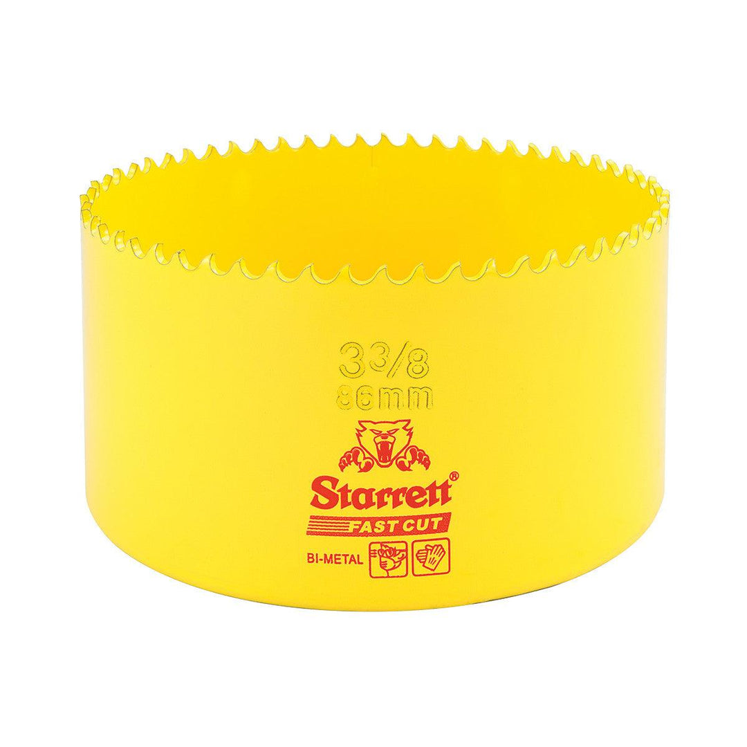 Starrett FCH0338 86mm Hole Saw 3-3/8'' Fast Cut - Prisma Lighting