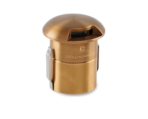 Collingwood GL100 Brass Window Mini Domed Ground Light - Prisma Lighting