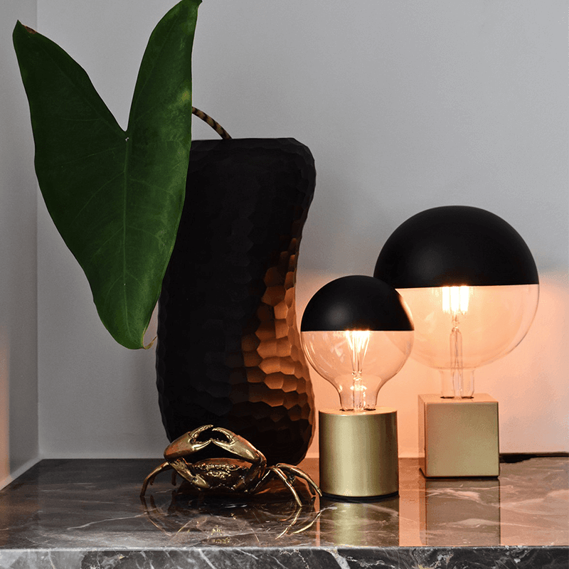 Calex Round Gold Table Lamp E27 - Prisma Lighting
