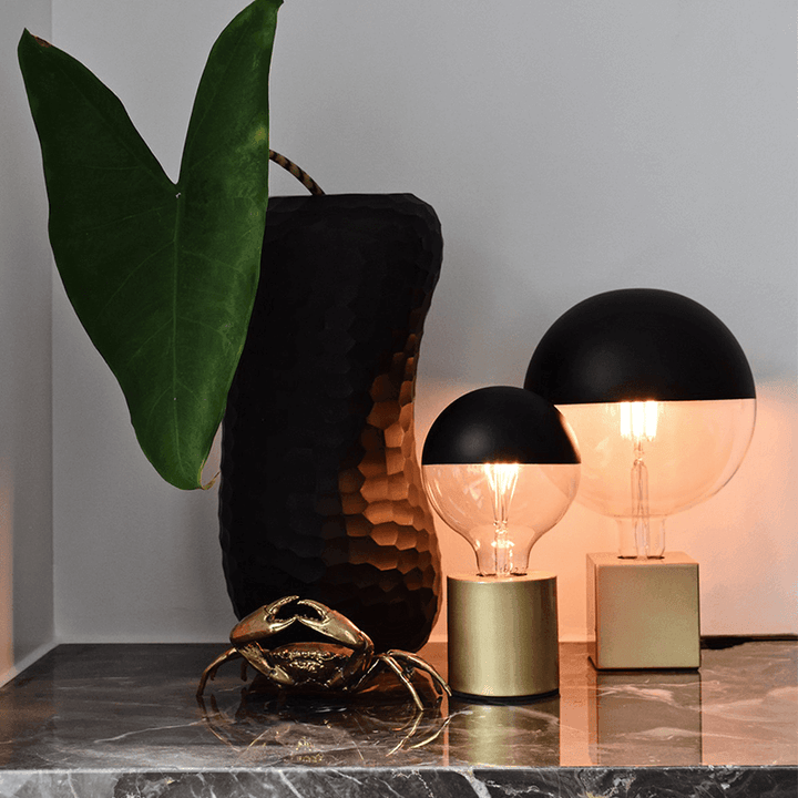 Calex Round Gold Table Lamp E27 - Prisma Lighting