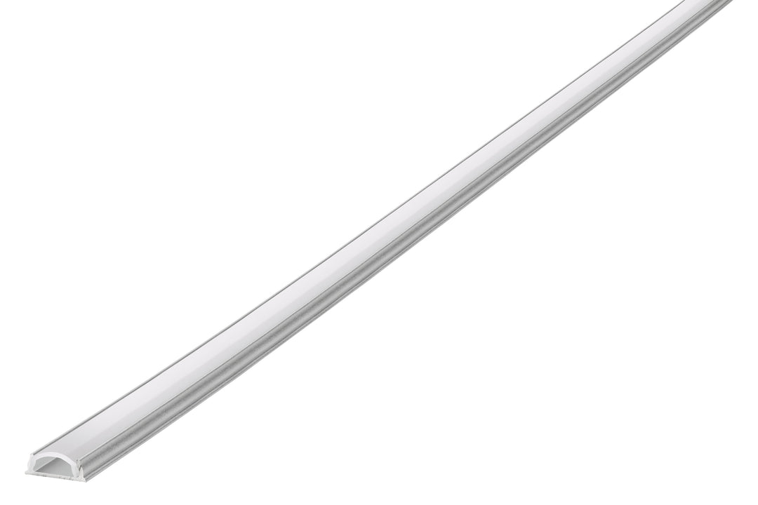 Profile Aluminium Bendable Surface Mount 1M Frosted Diffuser 11 X 4.5Mm Include 2 Endcaps And 2 Mounting Brackets - Prisma Lighting