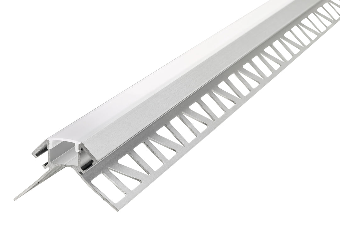 Profile Aluminium Corner Surface Mount 1M Frosted Diffuser Include 2 Endcaps - Prisma Lighting