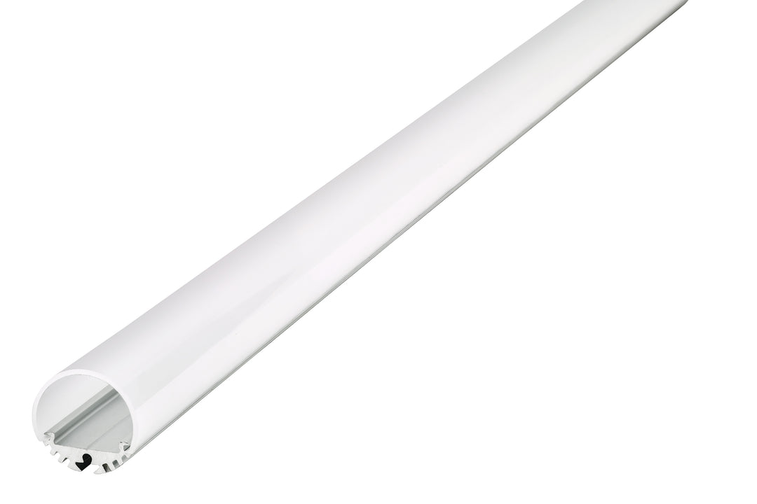 Profile Aluminium Surface Mount 1M Frosted Diffuser 20Mm Dia Include 2 Endcaps 2 Screws And 2 Mounting Brackets - Prisma Lighting