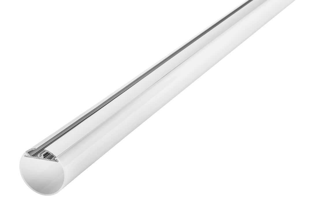 Profile Aluminium Round 2M Frosted Diffuser 30Mm Dia Include 2 Endcaps 2 Screws And 2 Suspension Kits - Prisma Lighting