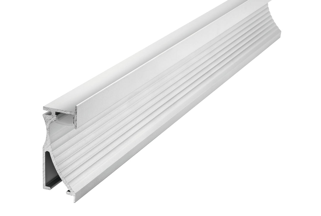 Profile Aluminium Wall Recessed 2M Frosted Diffuser Include 2 Endcaps And 2 Screws - Prisma Lighting