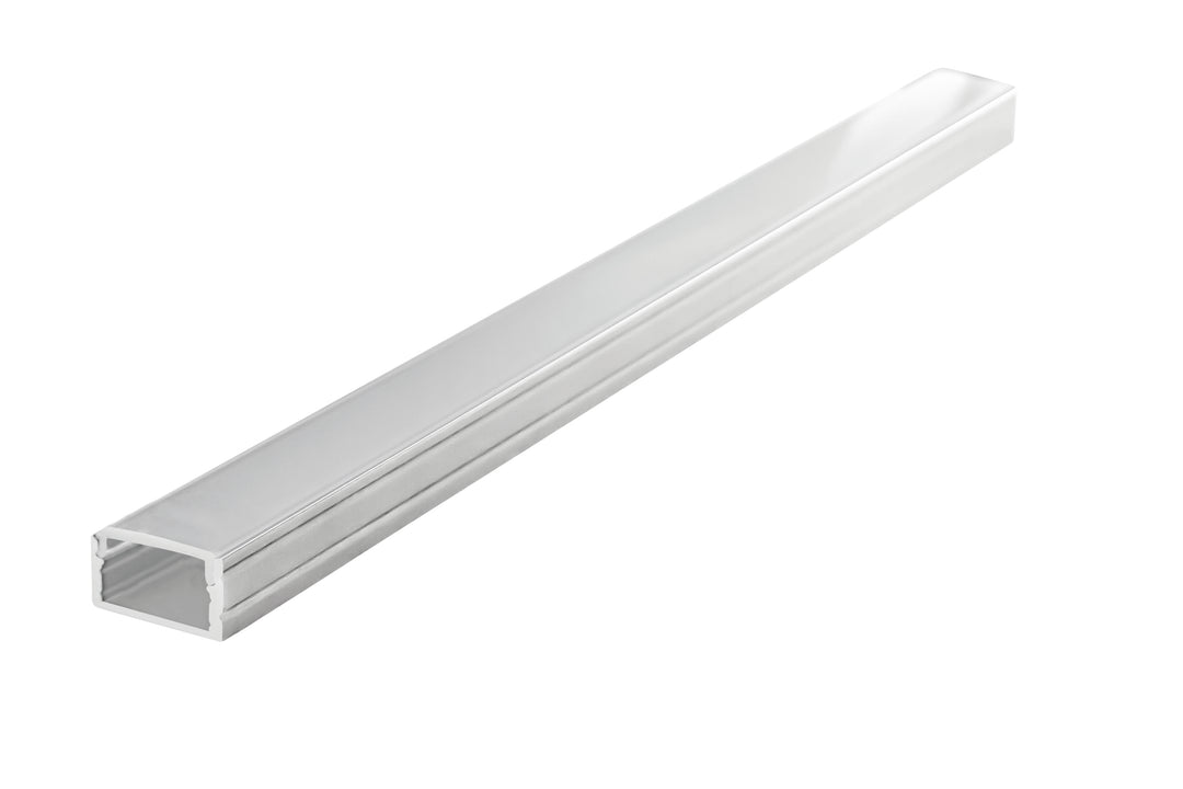Profile Aluminium Surface Mount 1M Frosted Diffuser 18.6 X 12.5Mm Include 2 Endcaps And 2 Mounting Brackets - Prisma Lighting
