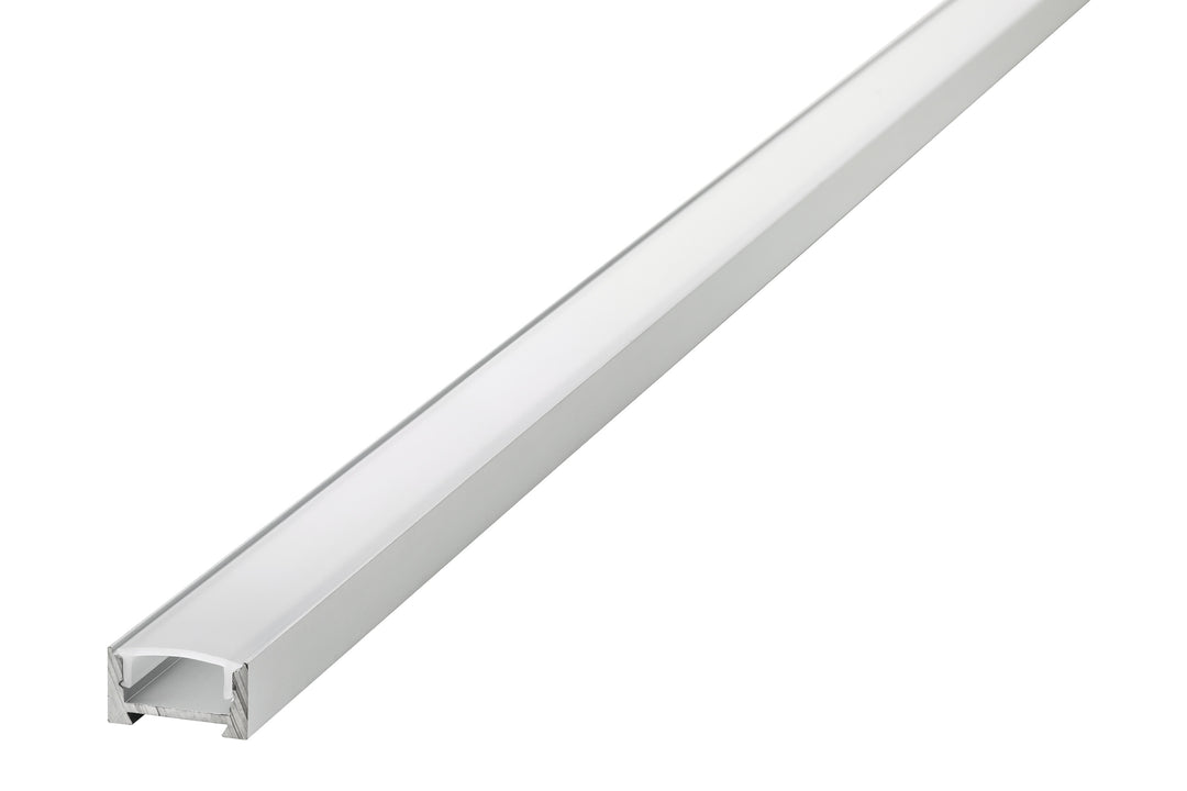 Profile Aluminium Surface Mount 2M Frosted Diffuser 16.2 X 8.57Mm Include 2 Endcaps And 4 Mounting Brackets - Prisma Lighting