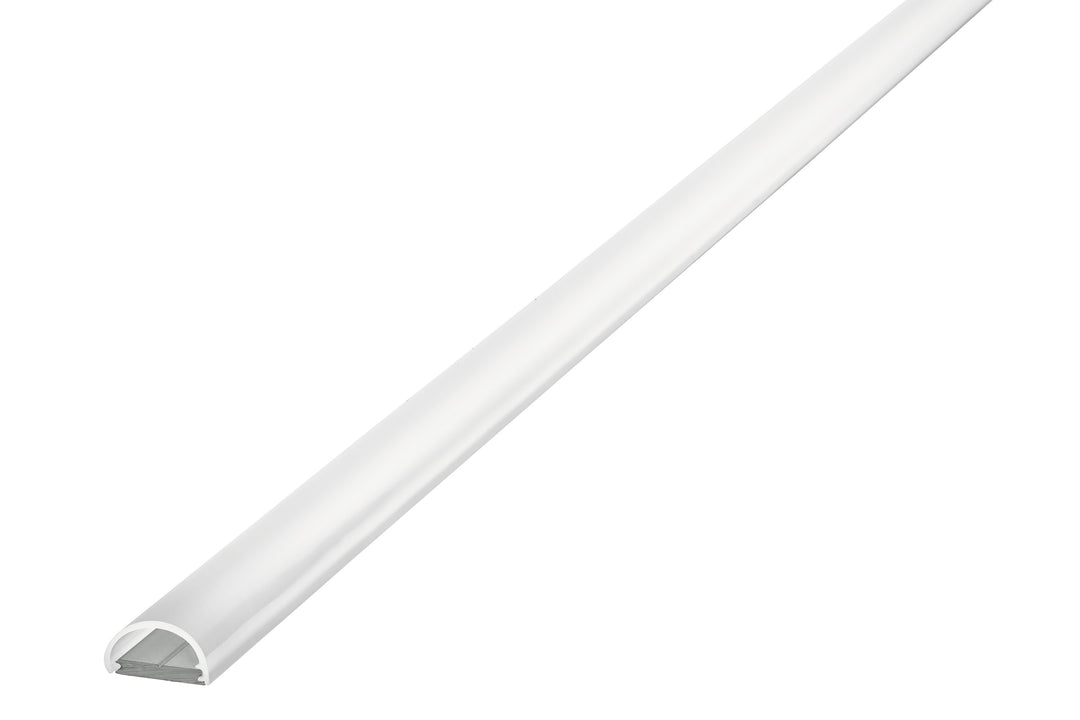 Profile Aluminium Surface Mount 2M Frosted Diffuser 13.8 X 8Mm Include 2 Endcaps - Prisma Lighting