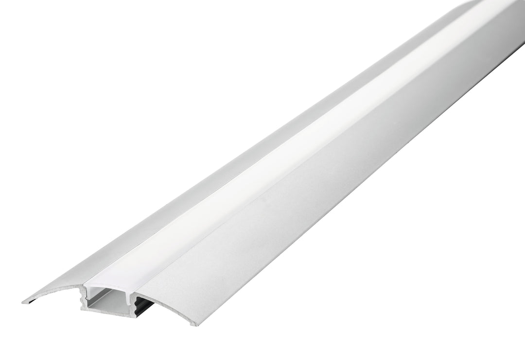 Profile Aluminium Surface Mount 1M Frosted Diffuser 52.3 X 8.1Mm Include 2 Endcaps And 2 Mounting Brackets - Prisma Lighting