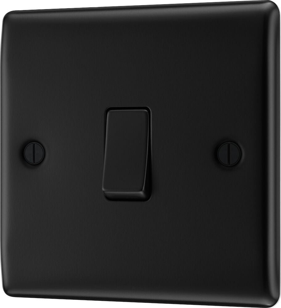 Nexus Metal Matt Black Intermediate Switch - 20A 16AX 2 Way - Prisma Lighting