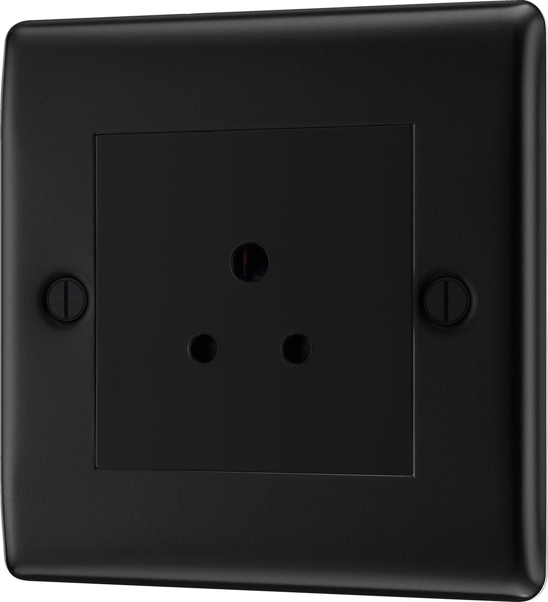 Nexus Metal Single Round Pin Unswitched 2A Socket - Prisma Lighting