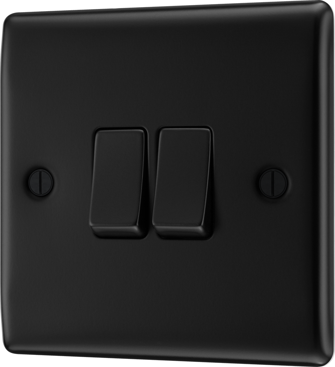 Nexus Metal Double Switch - 20A 16AX 2 Way - Prisma Lighting
