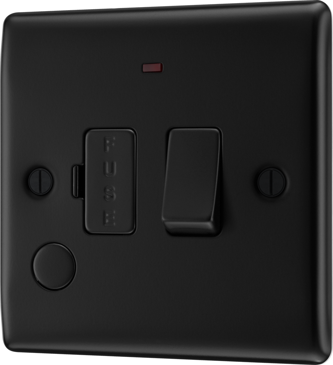 Nexus Metal Switched 13A Fused Connection Unit with Power Indicator and Cable Outlet - Prisma Lighting
