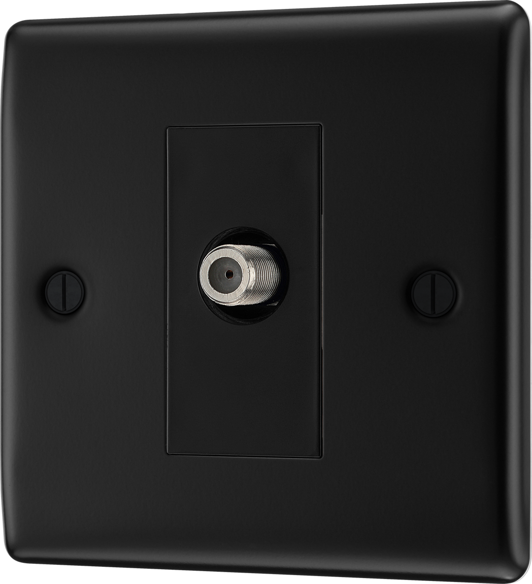 Nexus Metal Single Socket F-Type Satellite Connection - Prisma Lighting