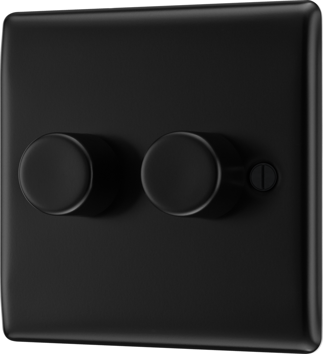 Nexus Metal Double Intelligent LED Dimmer Switch - 2-Way Push On/Off - Prisma Lighting