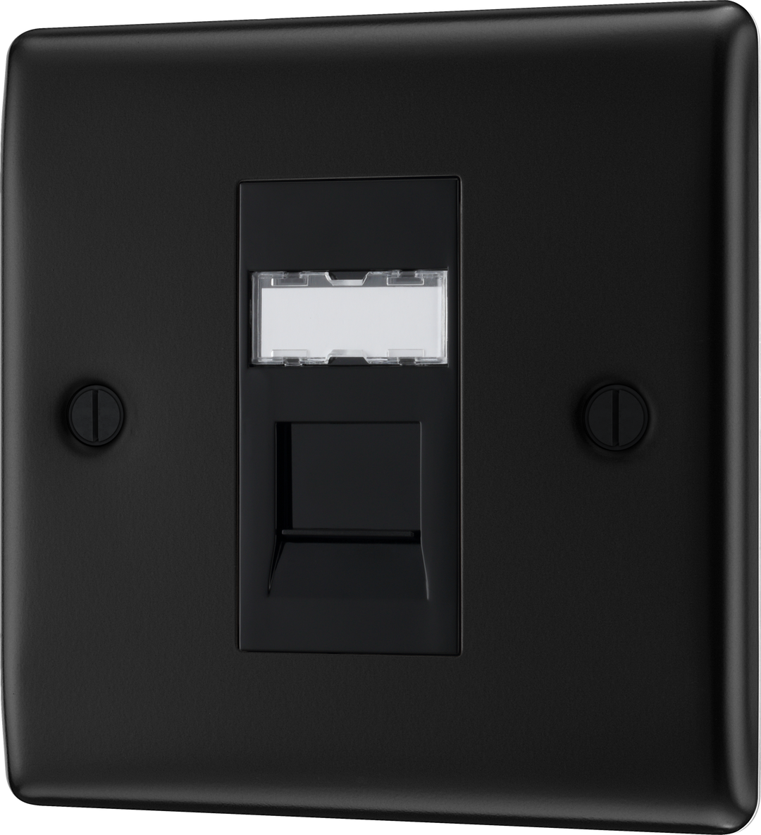 Nexus Metal Single RJ45 Telephone Socket - Prisma Lighting