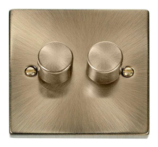 Click Deco Double Dimmer (Plate Only) - Prisma Lighting