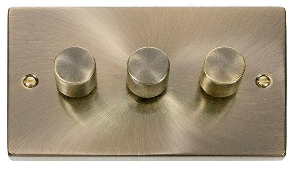 Click Deco Triple Dimmer (Plate Only) - Prisma Lighting