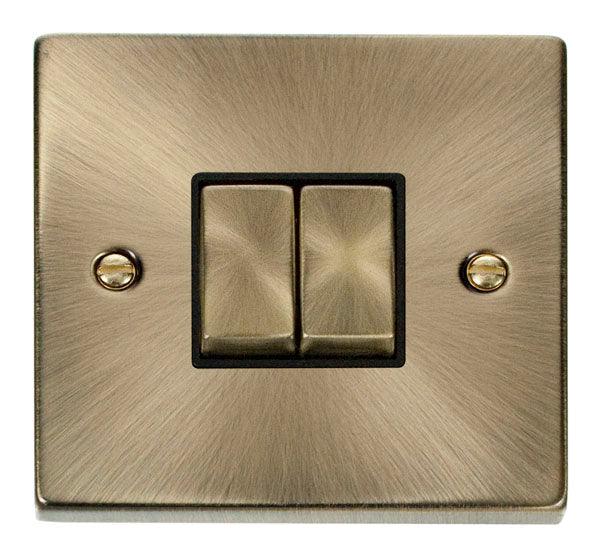 Click Deco Double Light Switch - Prisma Lighting