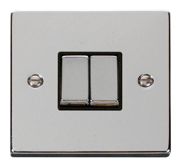 Click Deco Double Light Switch - Prisma Lighting