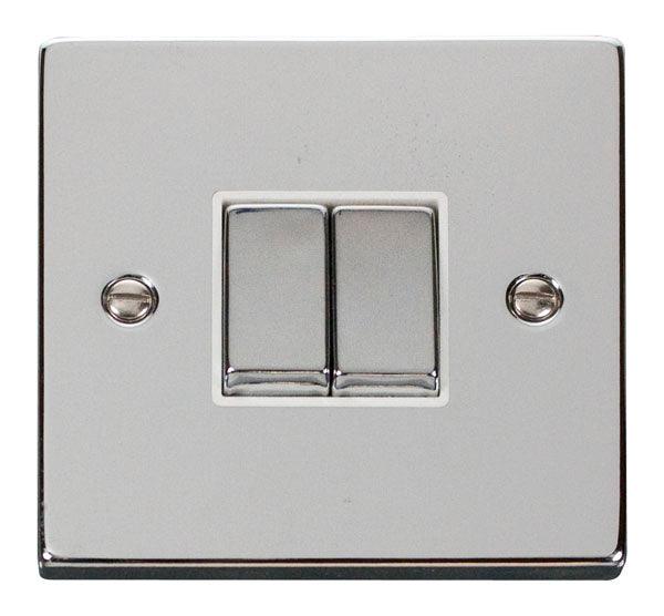 Click Deco Double Light Switch - Prisma Lighting