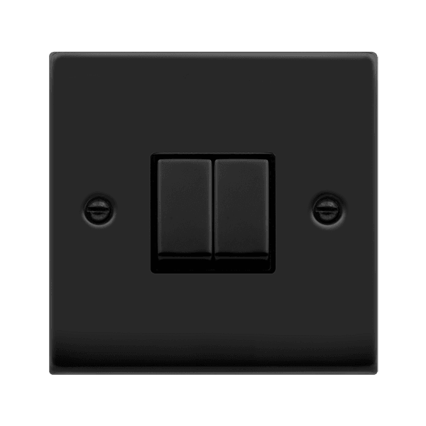 Click Deco Double Light Switch - Prisma Lighting
