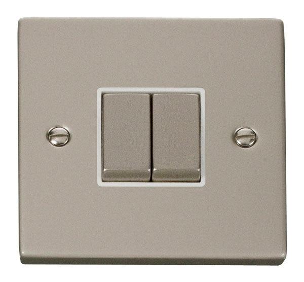 Click Deco Double Light Switch - Prisma Lighting