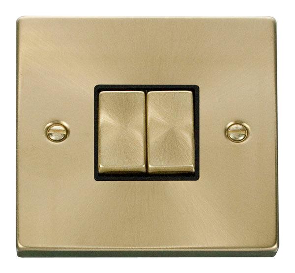 Click Deco Double Light Switch - Prisma Lighting