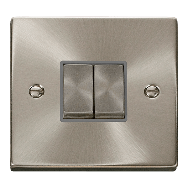 Click Deco Double Light Switch - Prisma Lighting
