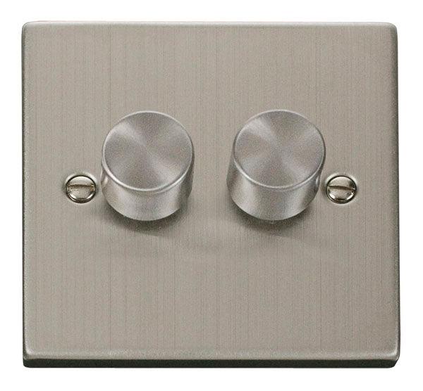 Click Deco Double Dimmer (Plate Only) - Prisma Lighting