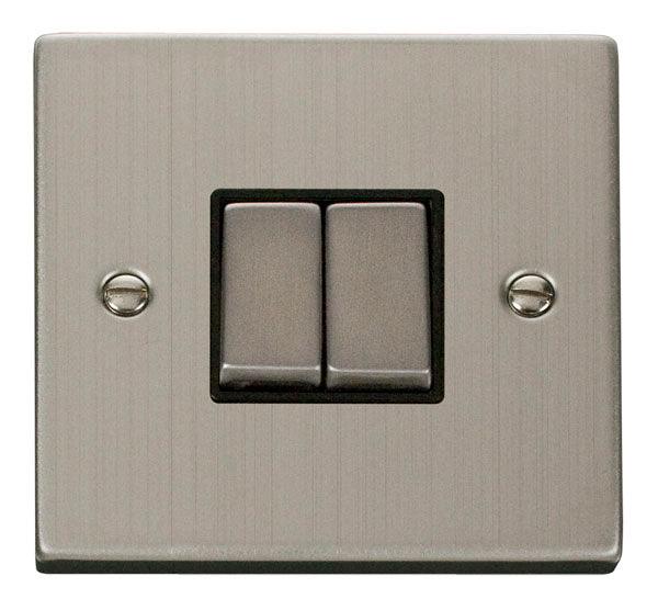 Click Deco Double Light Switch - Prisma Lighting