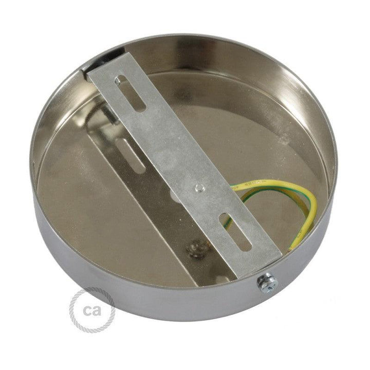 Satin Chrome Single Output Ceiling Rose - Prisma Lighting