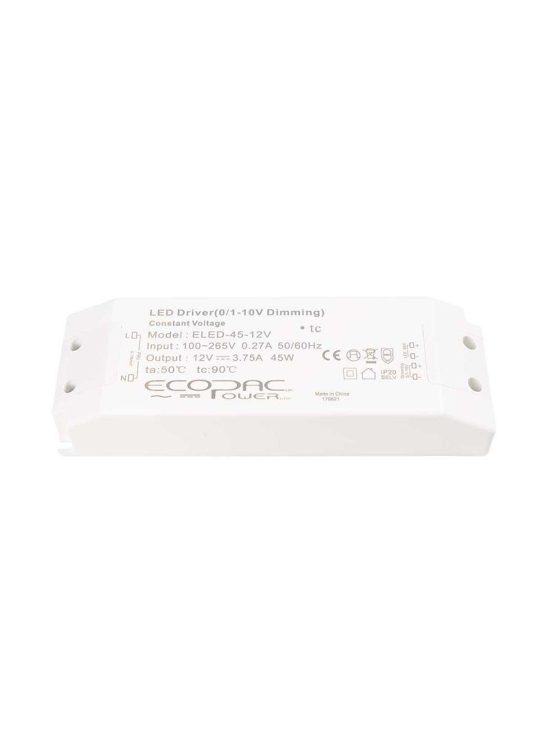 Ecopac LED Driver 45W 24V (1-10V, Dimmable) - Prisma Lighting