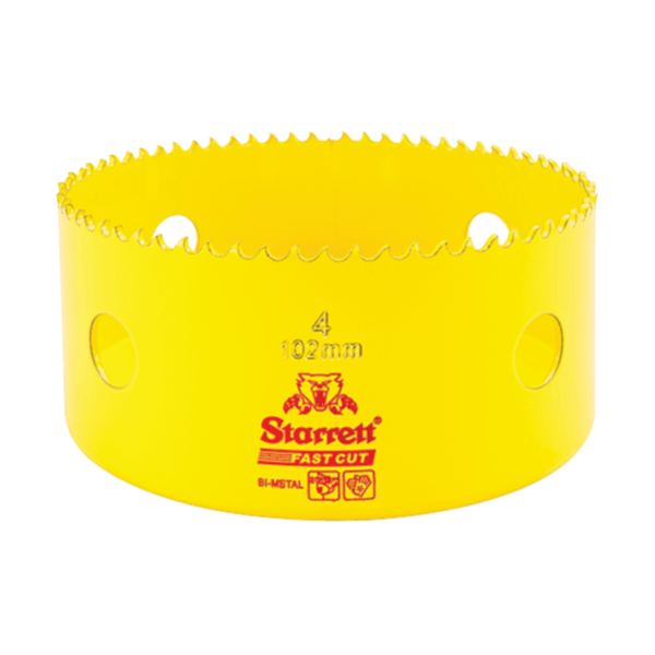 Starrett FCH0400 102mm Hole Saw 4'' Fast Cut - Prisma Lighting