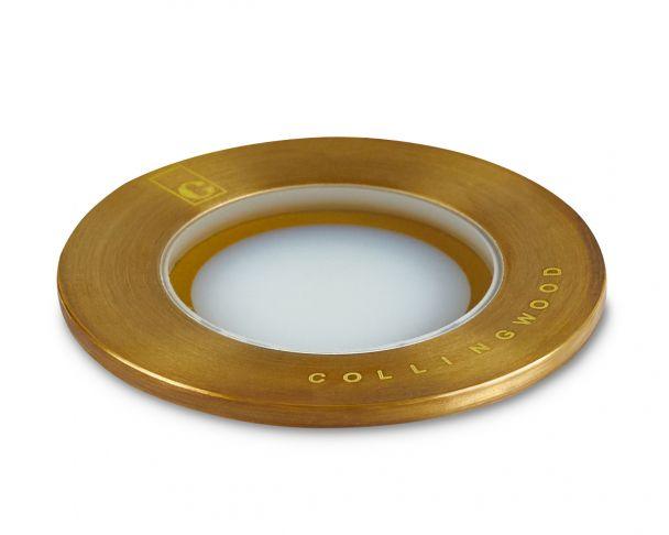 Collingwood GL018C AB Brass IP68 Small LED Marker Light - Prisma Lighting