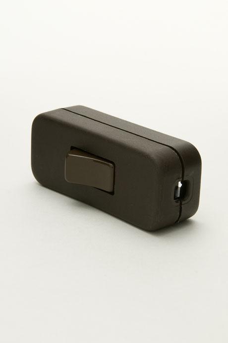 Jeani 2A SP Inline Cord Switch Brown - Prisma Lighting