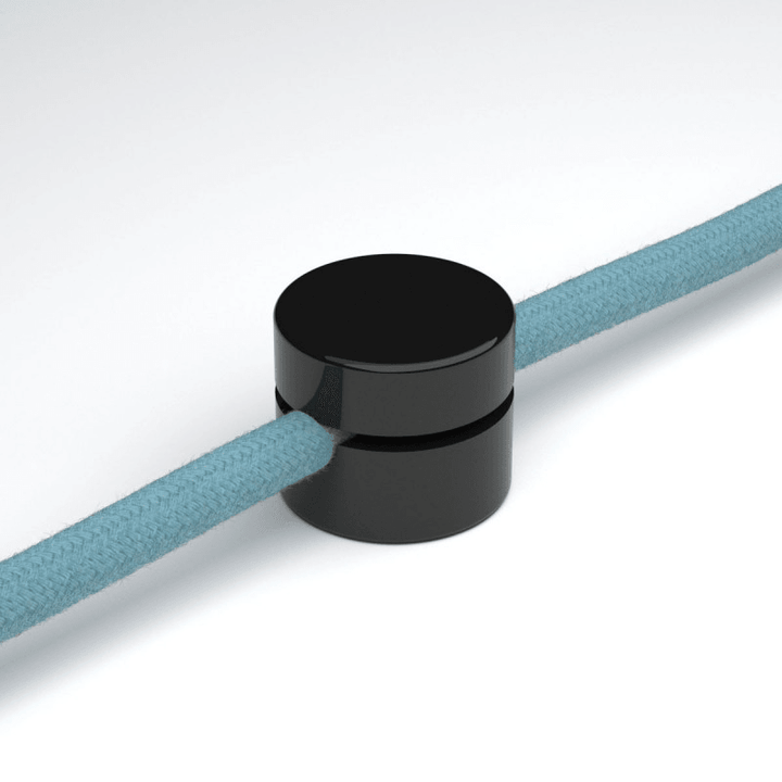 Wall or Ceiling mounted cable clamp black - Prisma Lighting