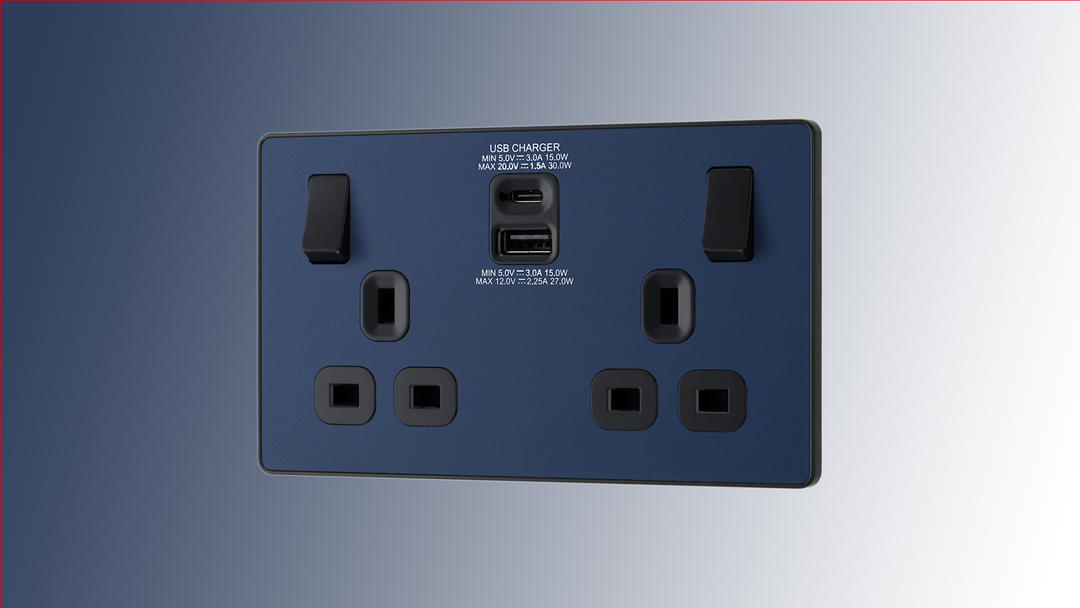 Double Plug Sockets with USB Ports